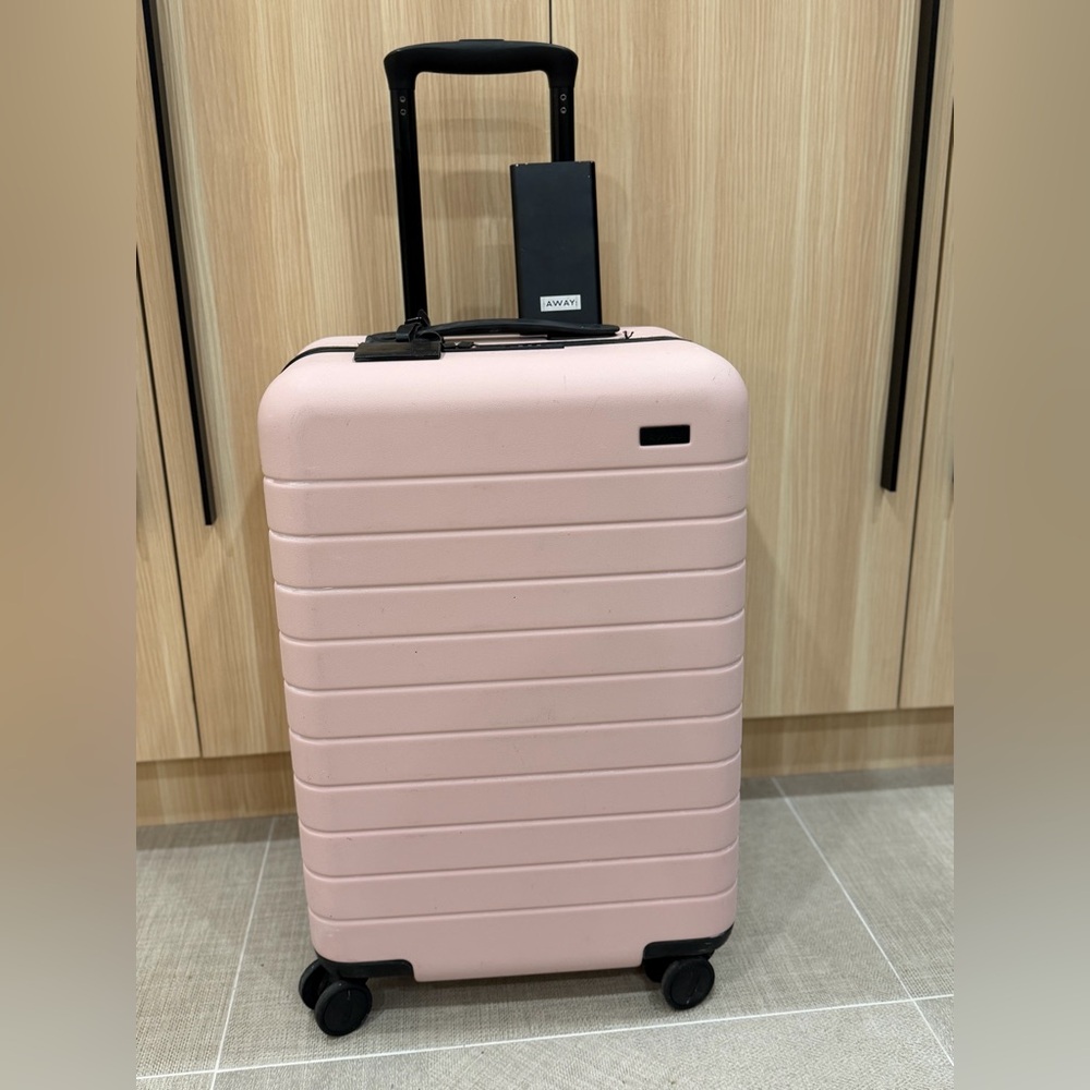Away Blush Pink Bigger Carry on Luggage